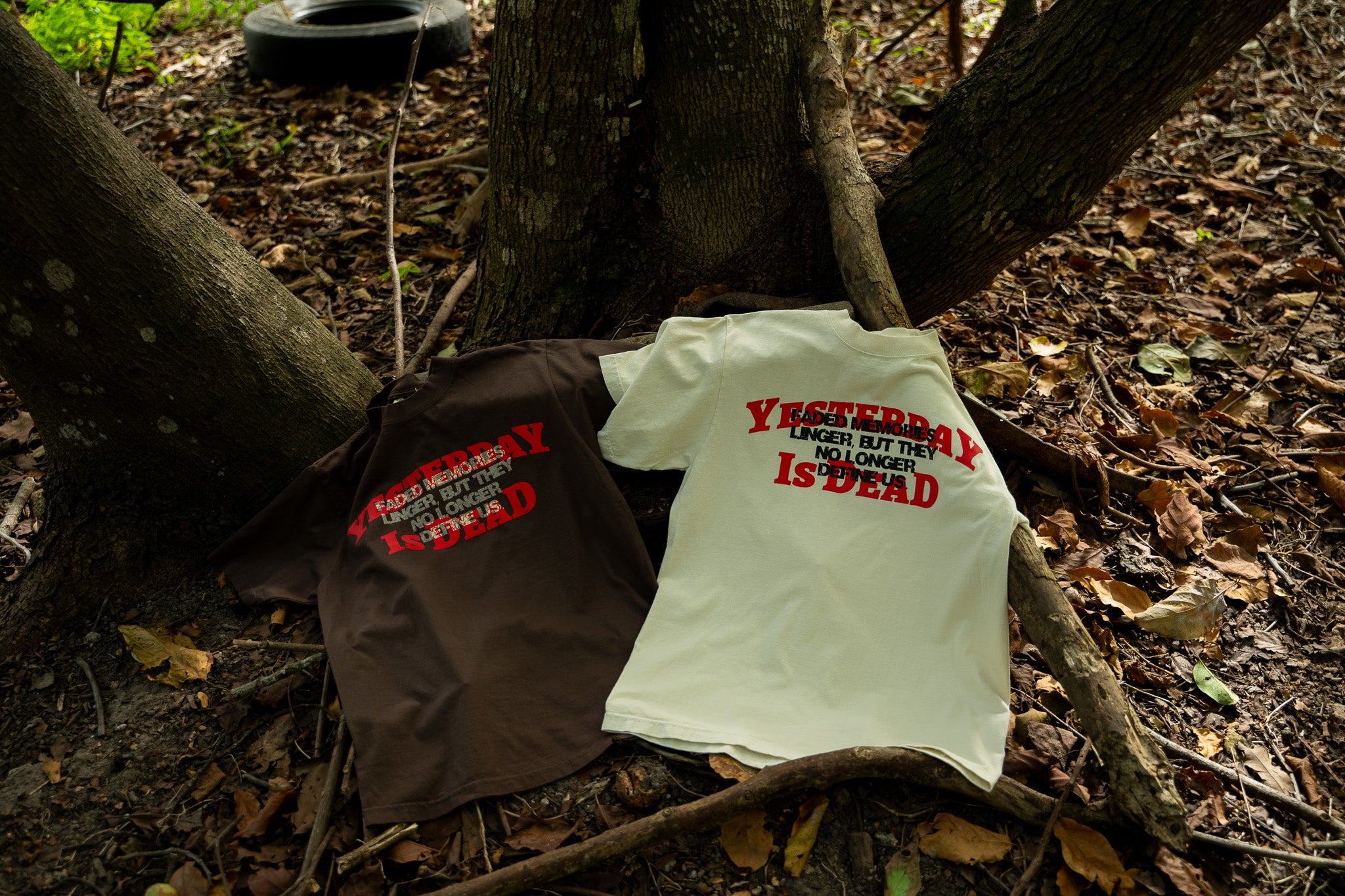 THROUGH THE HAZE TEE MOCHA | Yesterday is Dead