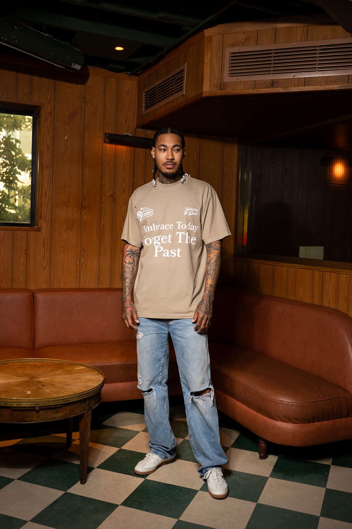 WATERCOLOR TEE OATMEAL