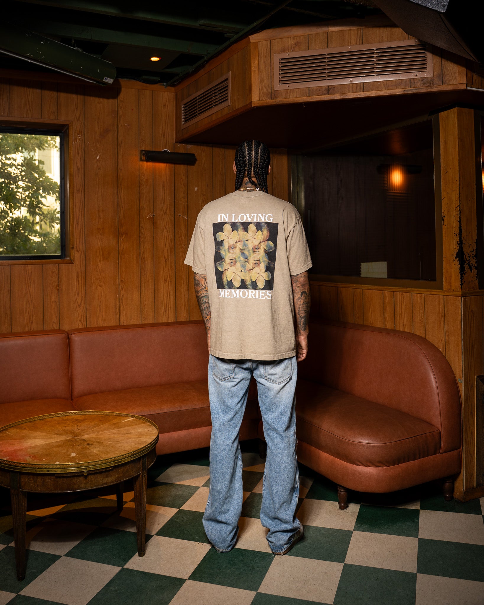 WATERCOLOR TEE OATMEAL