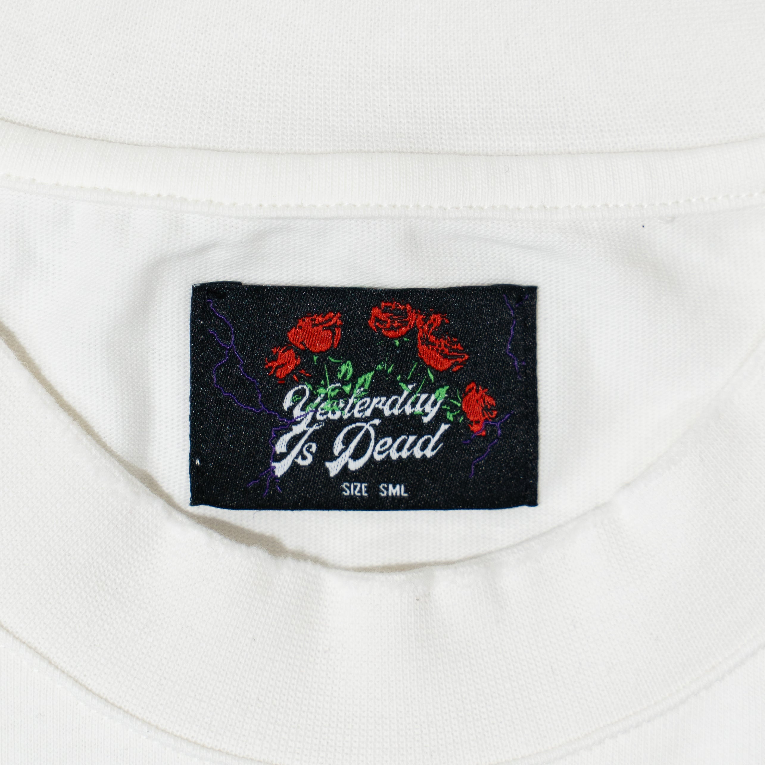 SKULL DISTRESSED TEE WHITE
