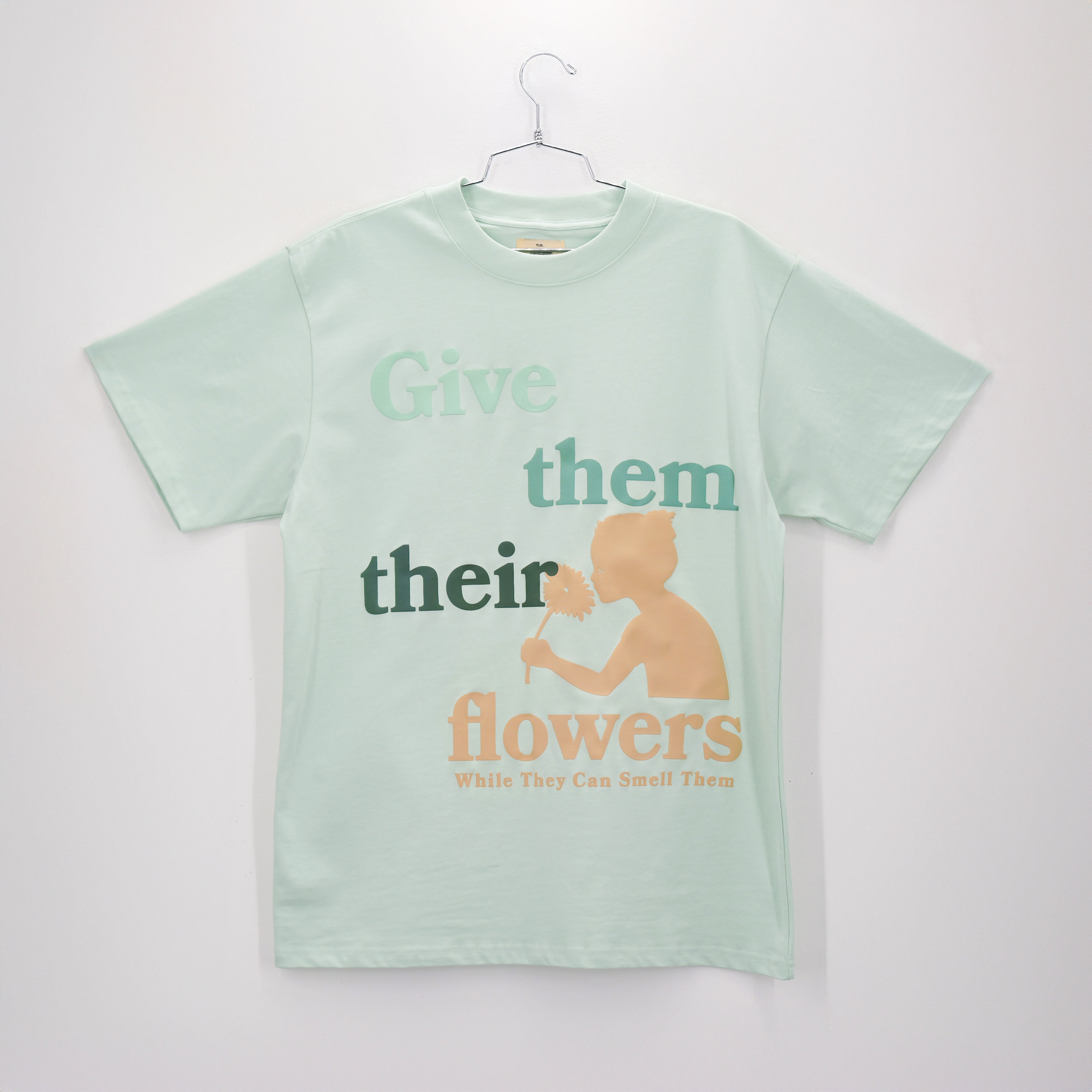 GIVE THEM THEIR FLOWERS TEE SAGE